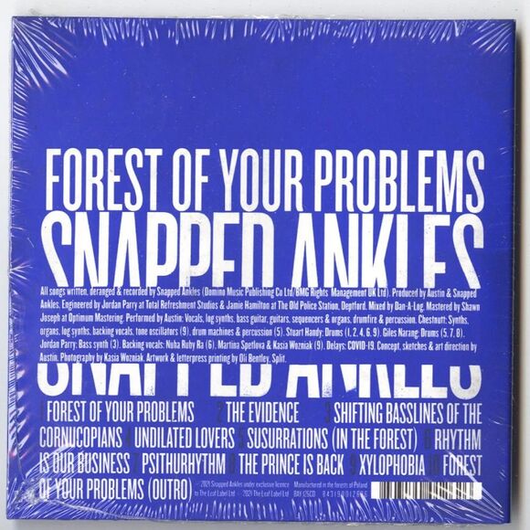 Snapped Ankles – Forest Of Your Problems – Digipak, CD, Leaf, 2021 NEW SEALED - Picture 2 of 2